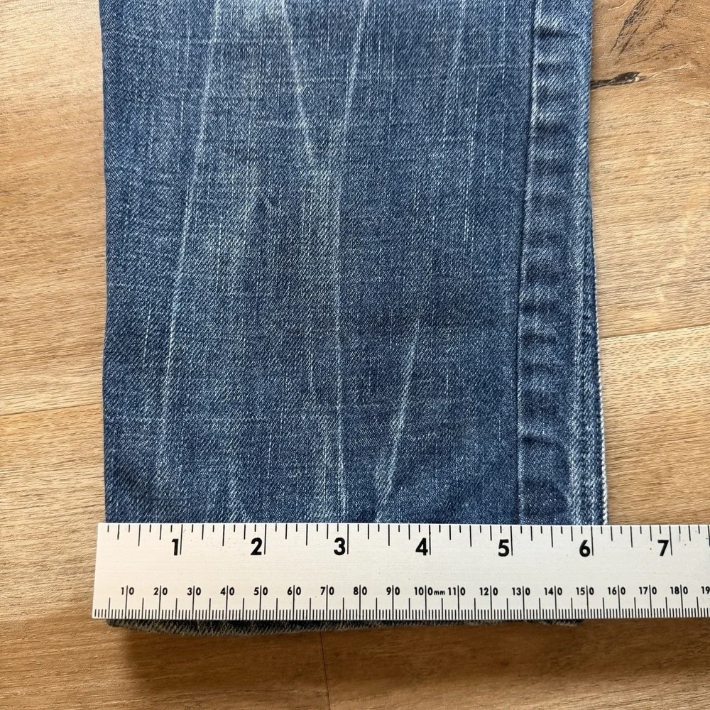 Diesel Darron Jeans Men 29x30 Blue Slim Tapered Whiskered Made Italy (Tag 27x32)